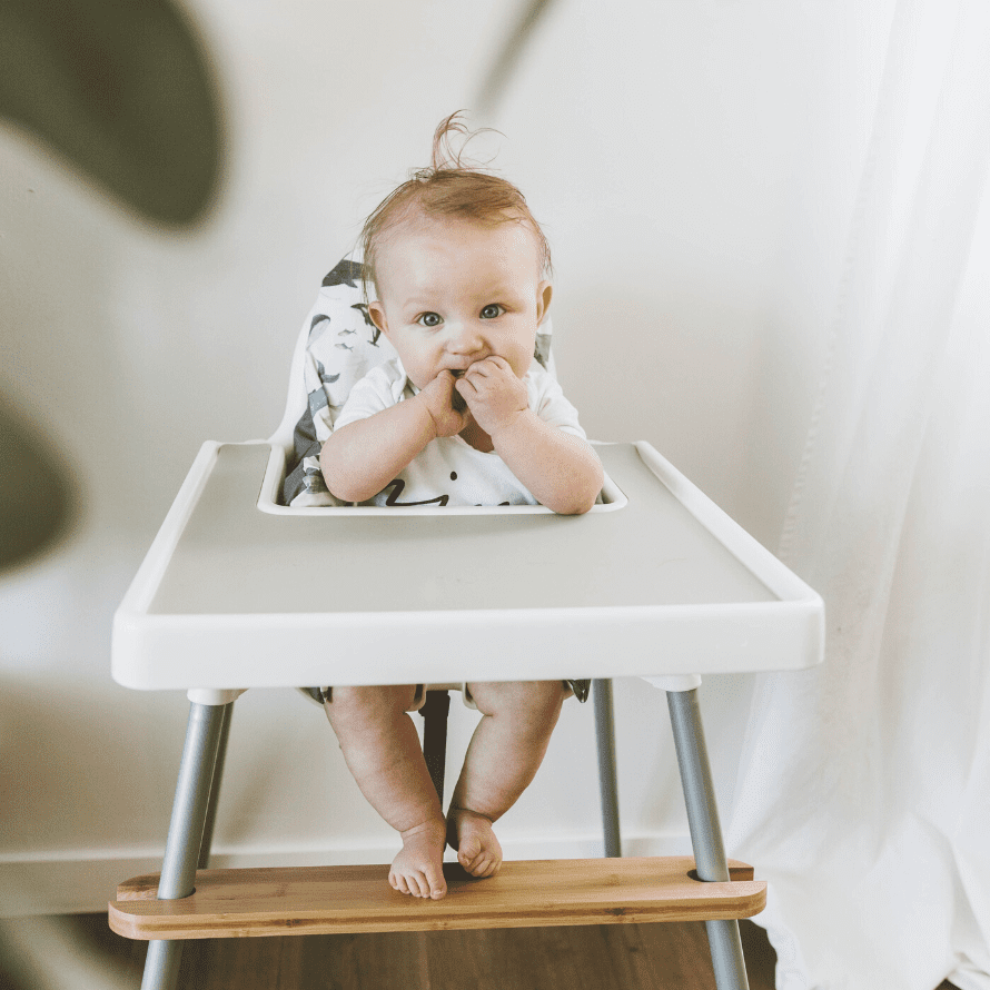 Ikea antilop high chair with adjustable foot rest