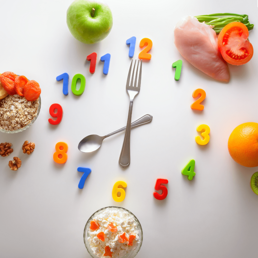 Help your child & implement a toddler feeding schedule, toddler meal plan (1 year of age)