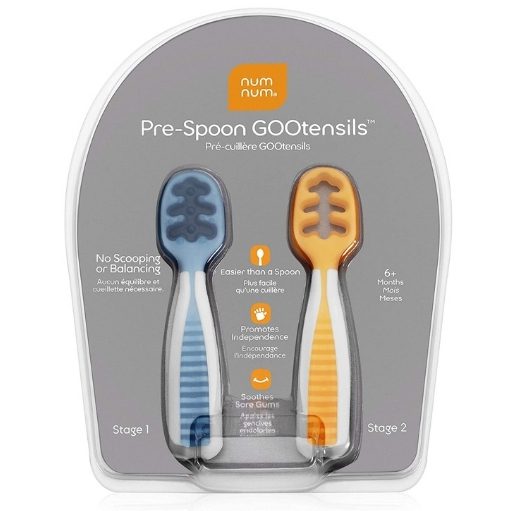 Num num BPA Free, Silicone Self-Feeding Baby and Toddler Utensil