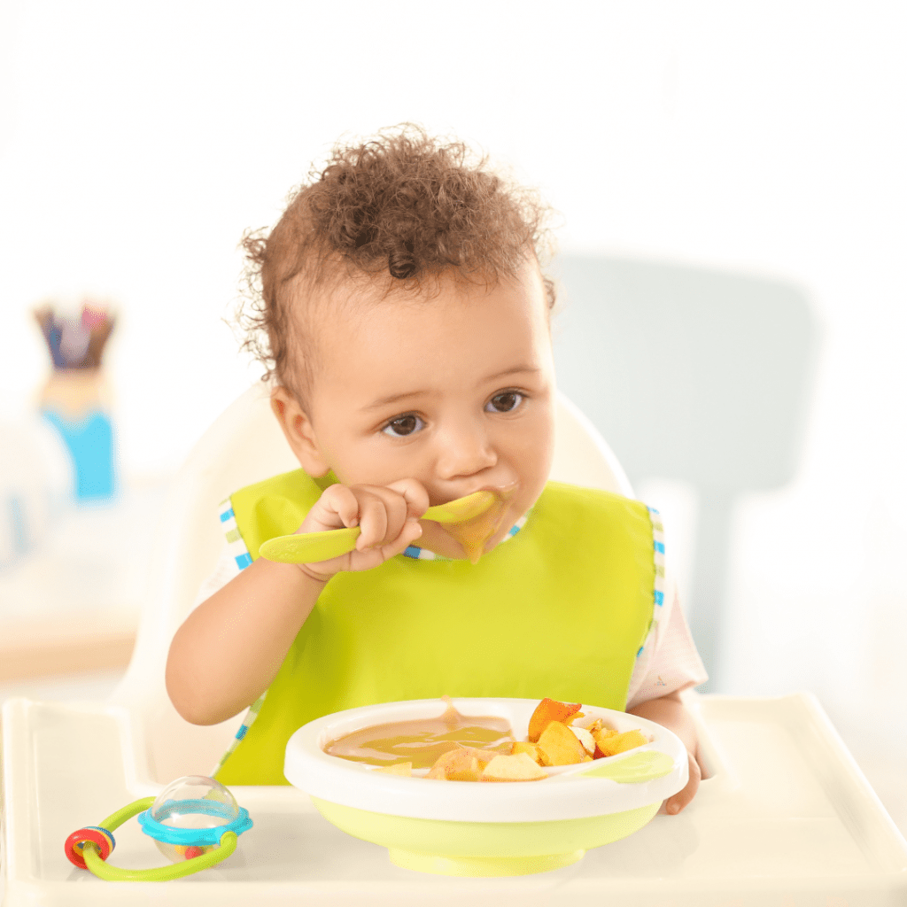 offering a variety in textured baby food